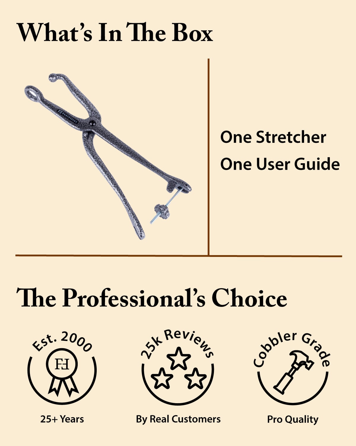 Premium Professional Ball & Ring Cast Iron Bunion Stretcher Bunion Stretchers FootFitter 