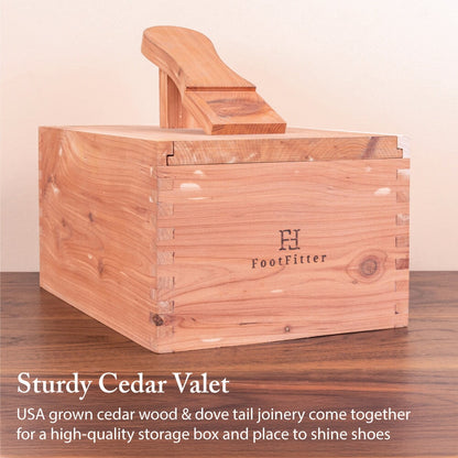 Shoe Shine Set & Cedar Wood Box Shoe Shine Kits FootFitter 