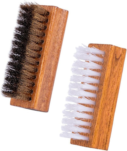 Suede-Nubuck Brass Shoe Cleaning Brush Shoe Brushes FootFitter Both 