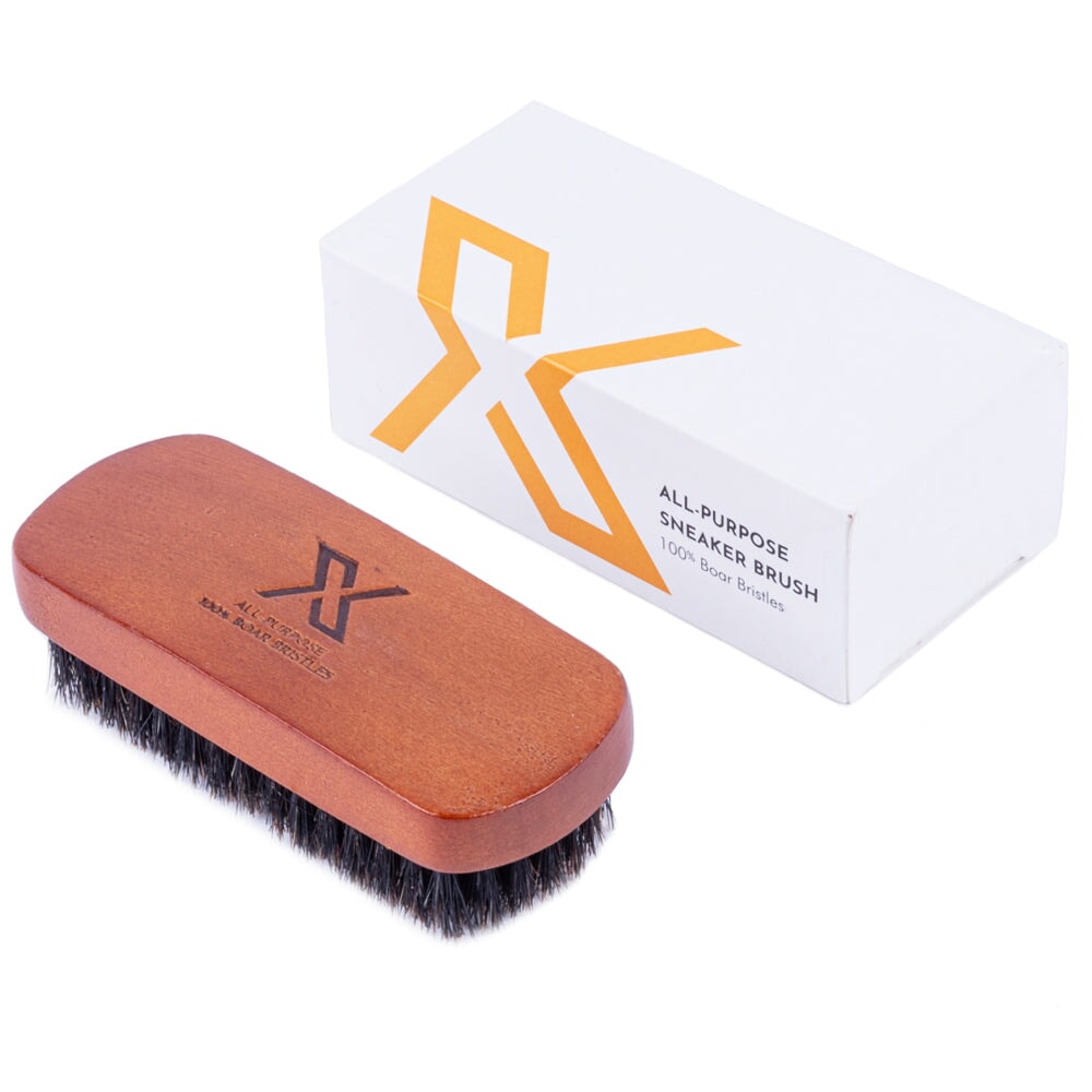 X All-Purpose Sneaker Brush, 100% Boar Bristles X Sneaker Care 