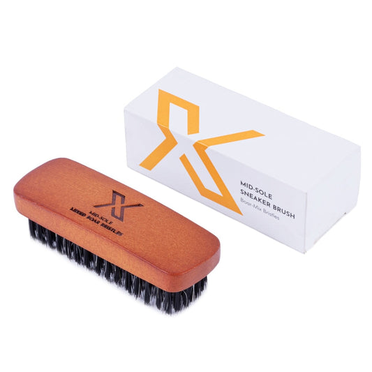 X Midsole Sneaker Brush, Boar-Mix Bristles X Sneaker Care 