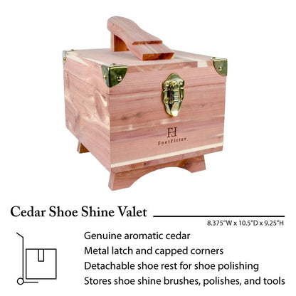FootFitter Classic Shoe Shine Valet Box Set