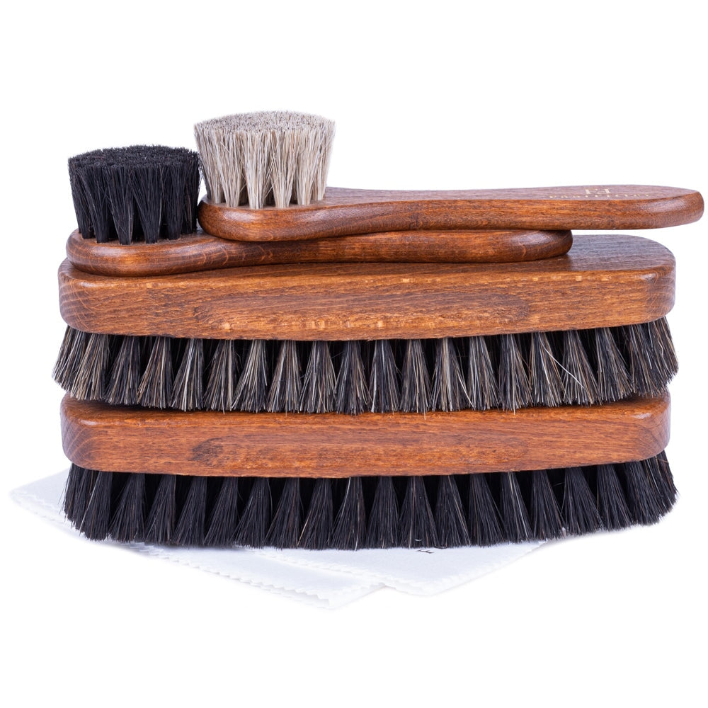 FootFitter Essential Shoe Brush Set Shoe Shine Kits FootFitter 