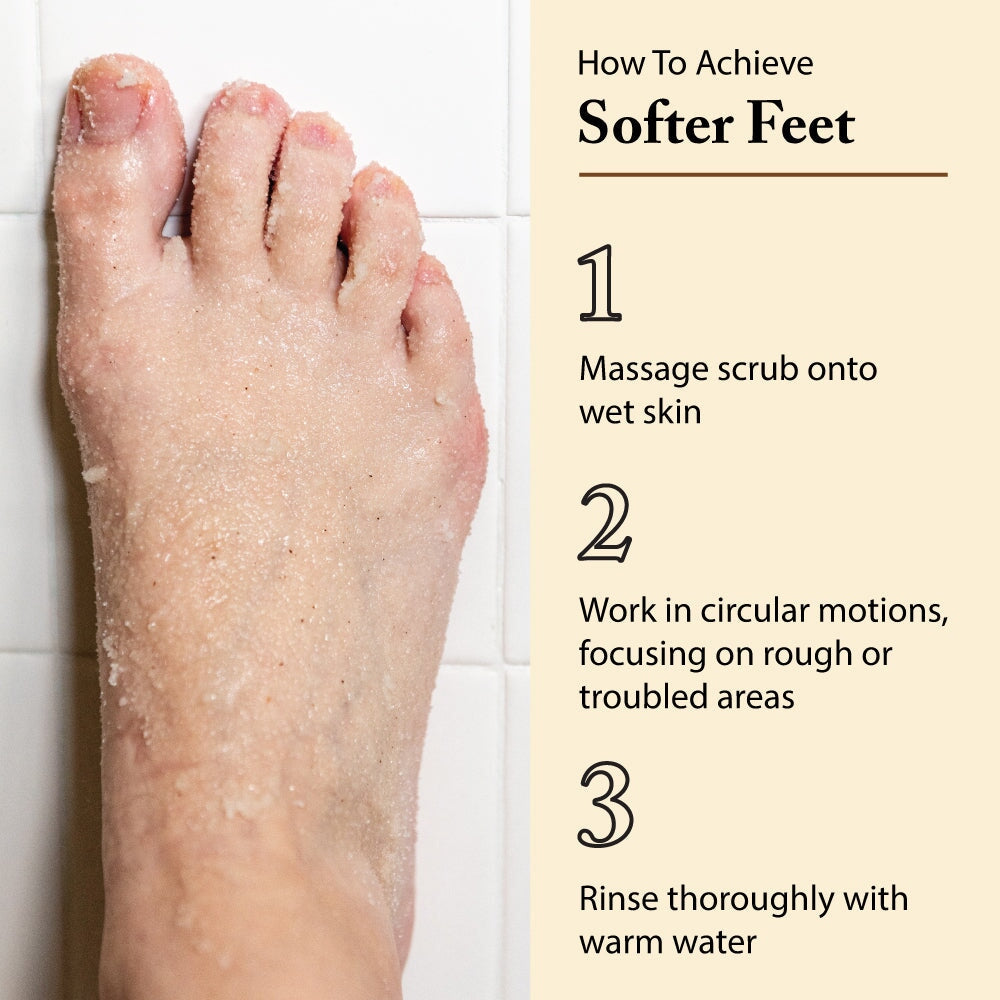 Best way to hot sale scrub feet