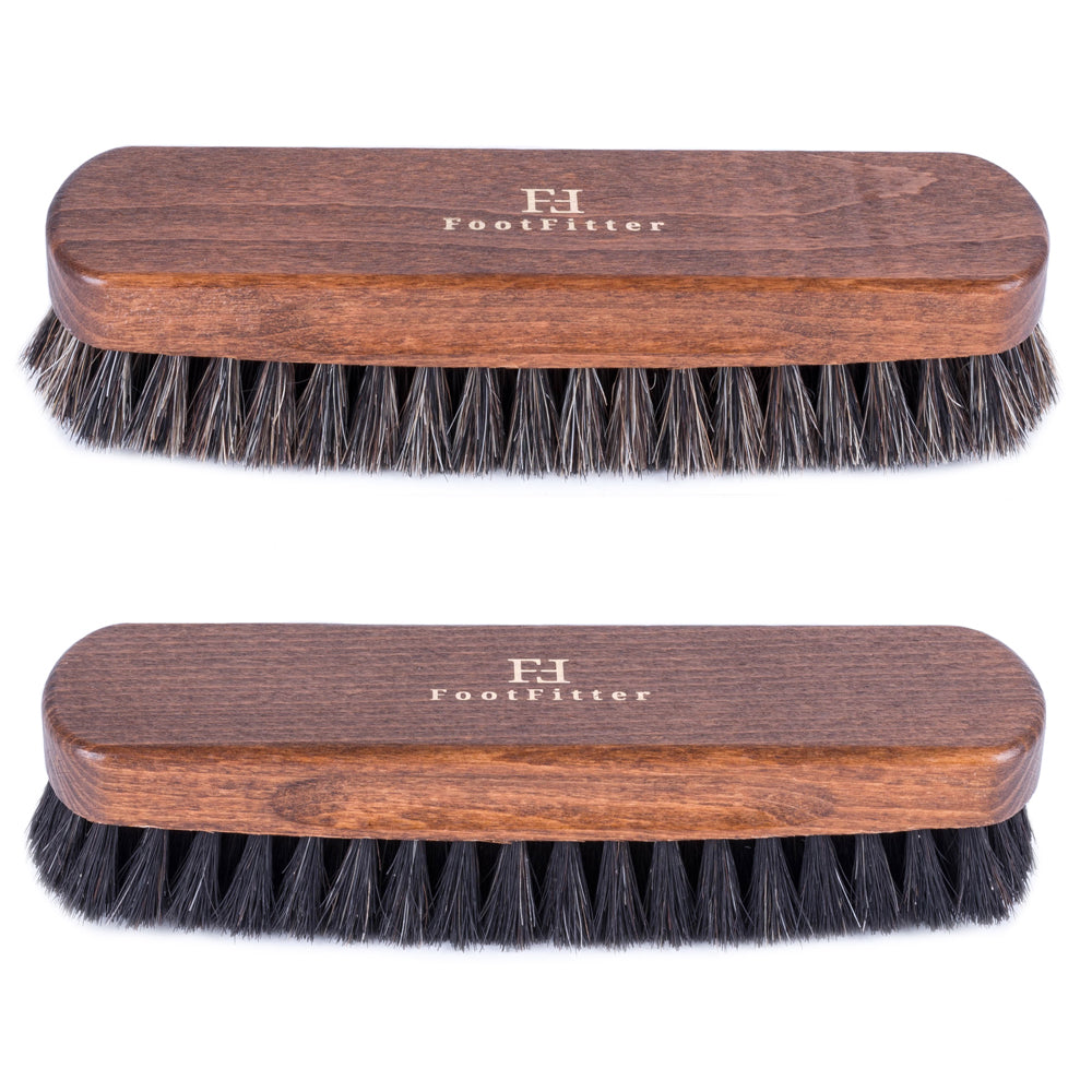 FootFitter Genuine Horsehair Shoe Shine Brush