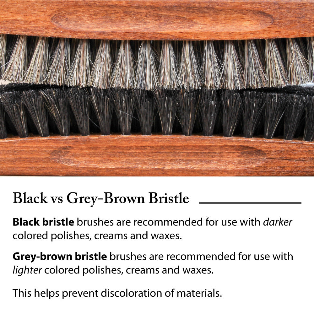 FootFitter Genuine Horsehair Shoe Shine Brush