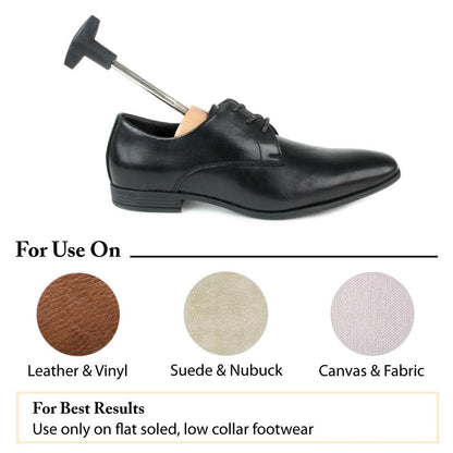 FootFitter Premium Professional One-Way Single Shoe Stretcher Set - Pair of Shoe Stretchers