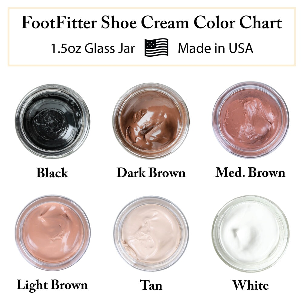 FootFitter Premium Shoe Cream Polish, 1.5 oz. Shoe Polishers FootFitter 