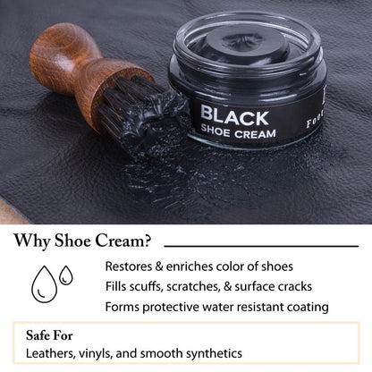 FootFitter Premium Shoe Cream Polish - 2 Pack