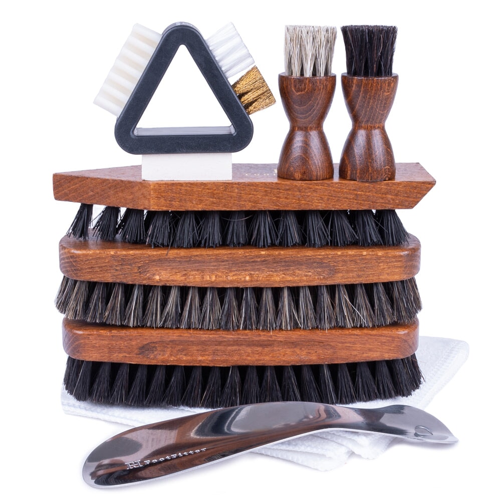 FootFitter Professional Shoe Shine Brush Set Shoe Shine Kits FootFitter 