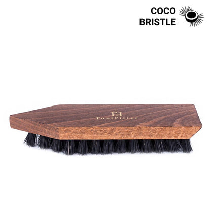 FootFitter Shoe Cleaning Brush with Coco Bristles