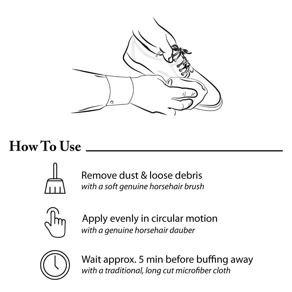 FootFitter Shoe Polish with Carnauba and Beeswax