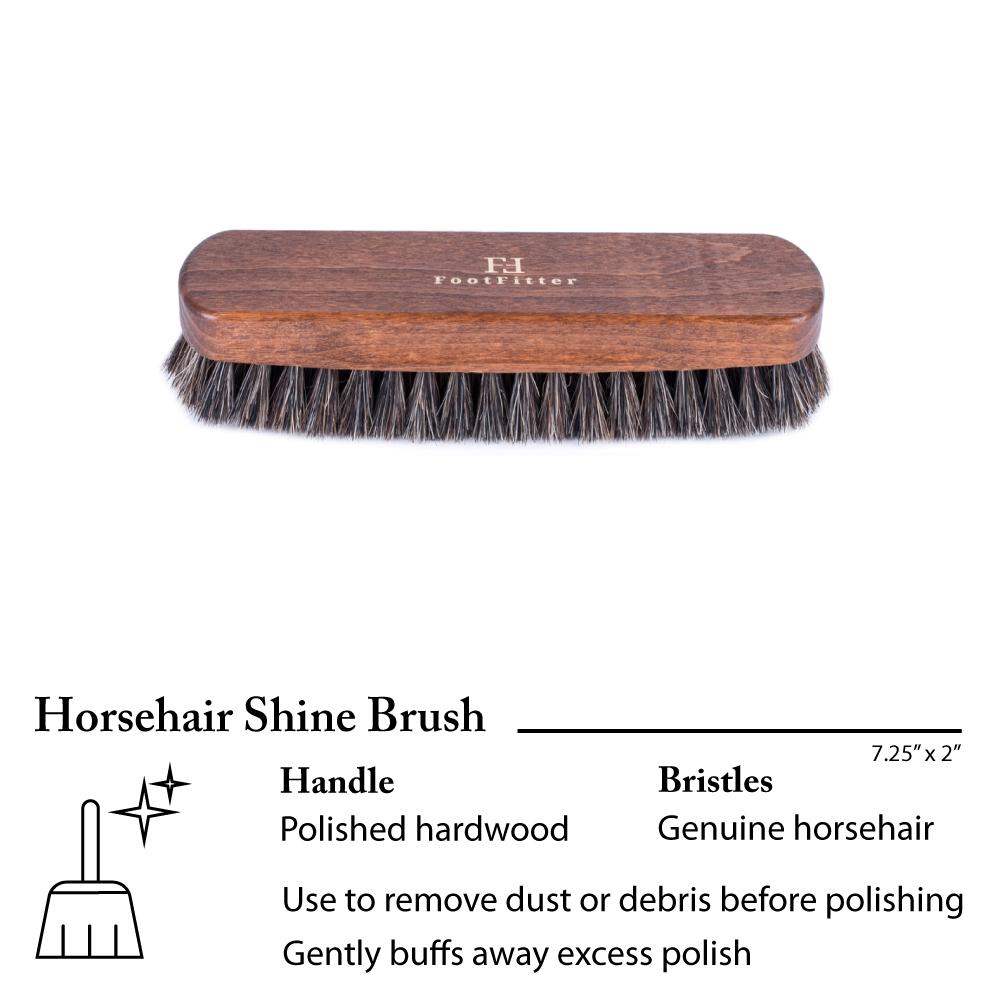 FootFitter Shoe Shine Brush & Polishing Set - Classic or Browns