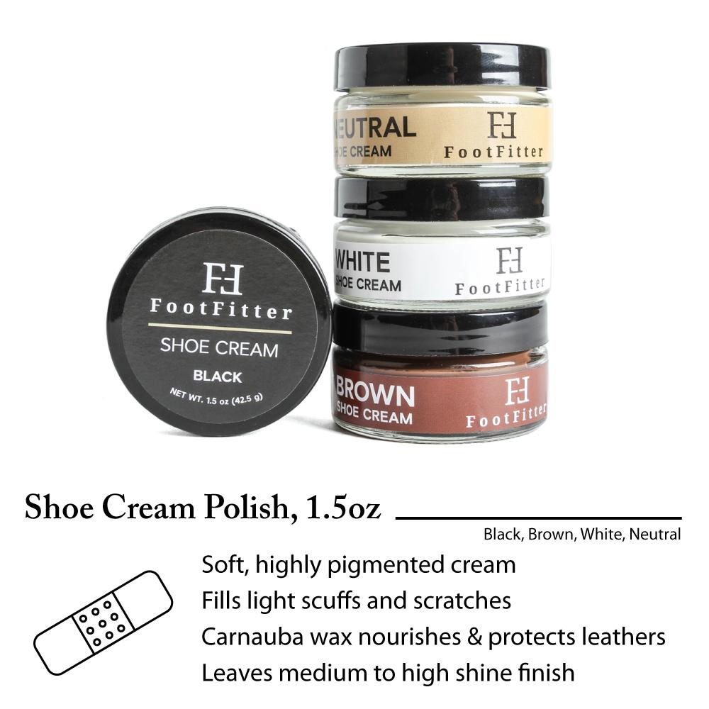 FootFitter Shoe Shine Dauber and Conditioning Cream Polish Set