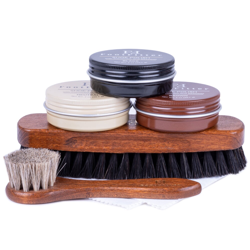 FootFitter Shoe Shine Detailing Set - Shoe Polish