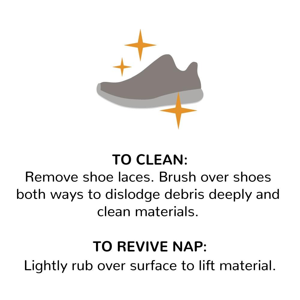 FootFitter Suede-Nubuck Nylon Shoe Cleaning Brush