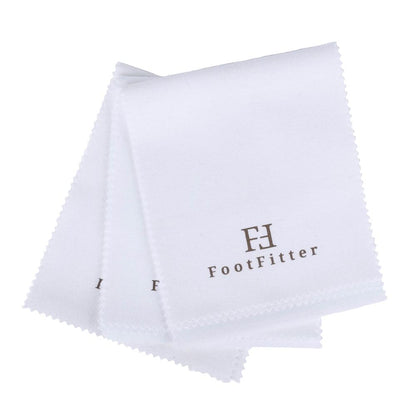 FootFitter Traditional Buffing Shoe Shine Microfiber Cloth Pack FootFitter 3-Pack 