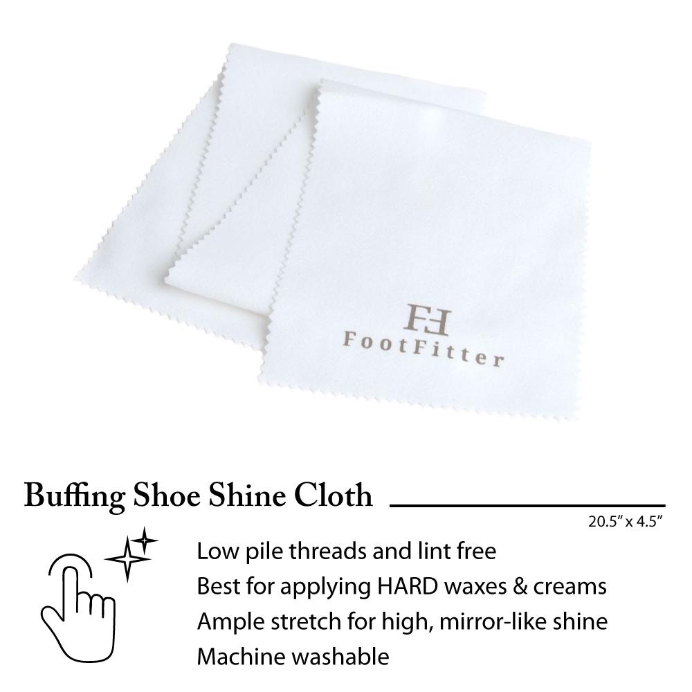 FootFitter Travel Shoe Shine Kit with Shoe Cream