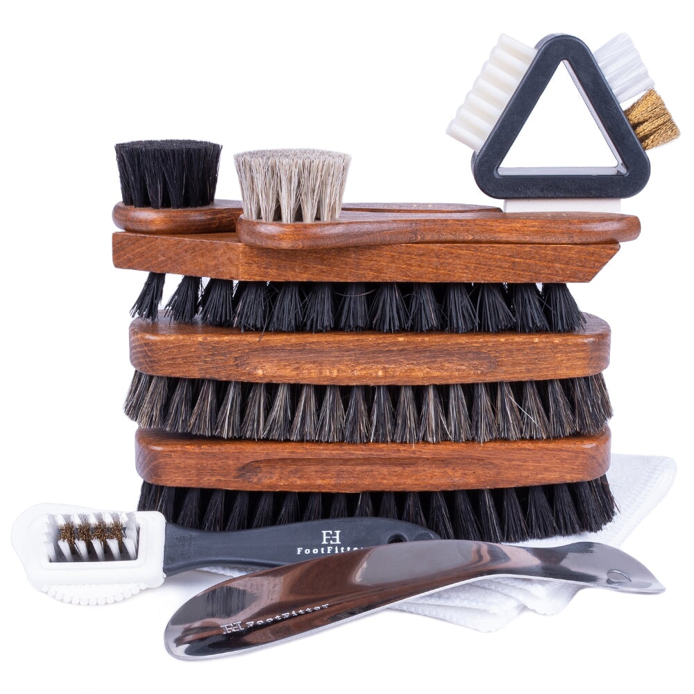 FootFitter Ultimate Shoe Brush Set Shoe Shine Kits FootFitter 