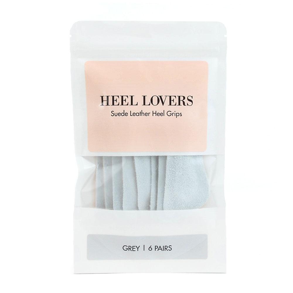 Heel Lovers Suede Leather Heel Grips, Grey - Single Pair