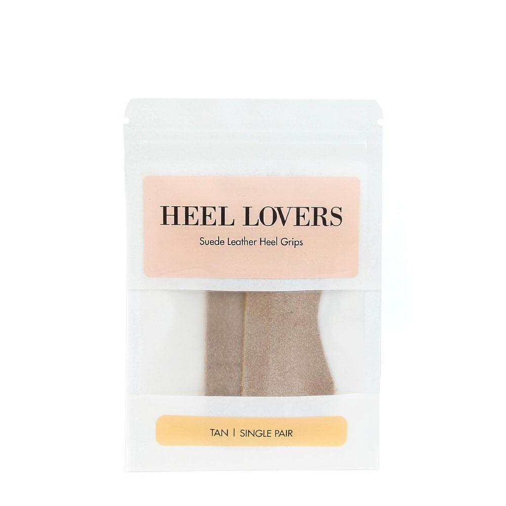 Heel Lovers Suede Leather Heel Grips, Tan - Single Pair